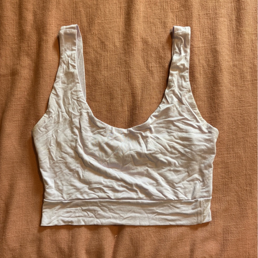 Final Touch Light Lavender Crop Top